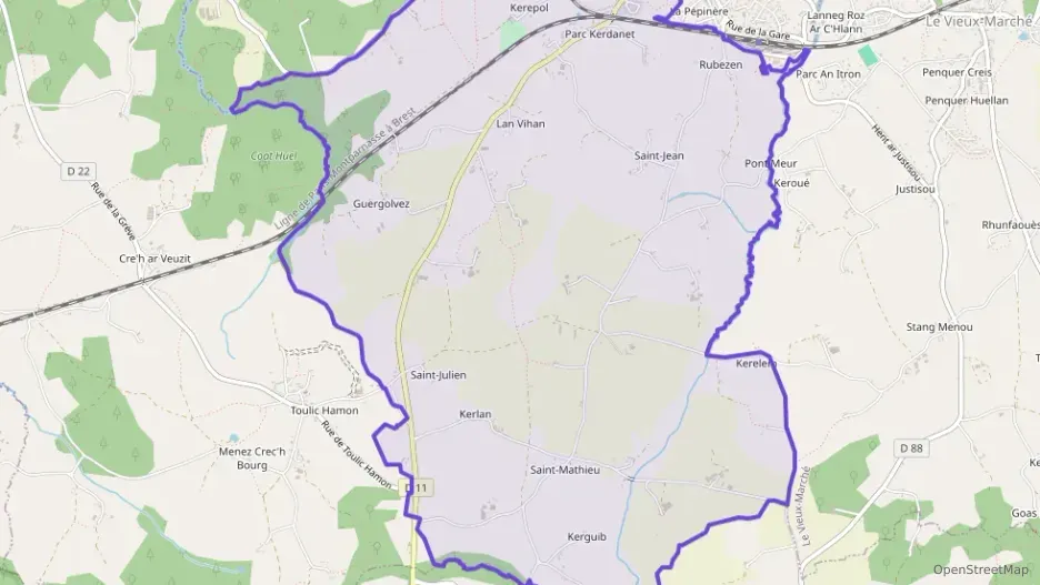 Maison 94 m² cinq pièces à vendre à Plouaret Maison 94 m² cinq pièces à vendre à Plouaret