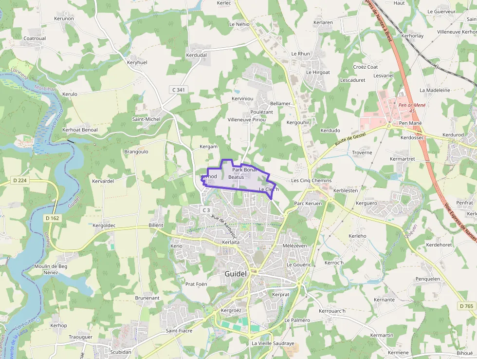 Maison 92 m² quatre pièces à vendre à Guidel