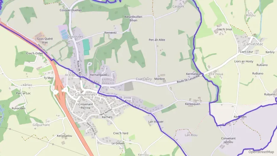 Maison 89 m² cinq pièces à vendre à Caouënnec-Lanvézéac