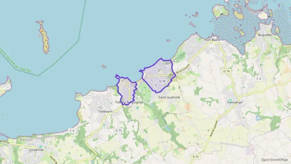 Maison 69 m² trois pièces à vendre à Trévou-Tréguignec Maison 69 m² trois pièces à vendre à Trévou-Tréguignec