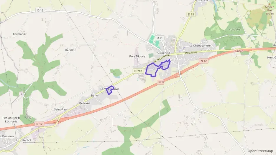 Maison 67 m² trois pièces à vendre à Louargat Maison 67 m² trois pièces à vendre à Louargat