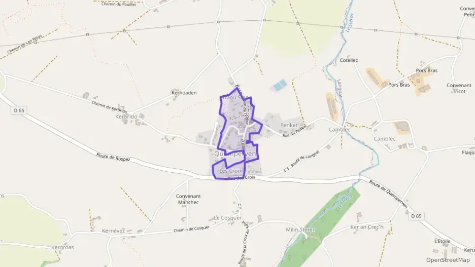 Maison 81 m² trois pièces à vendre à Quemperven