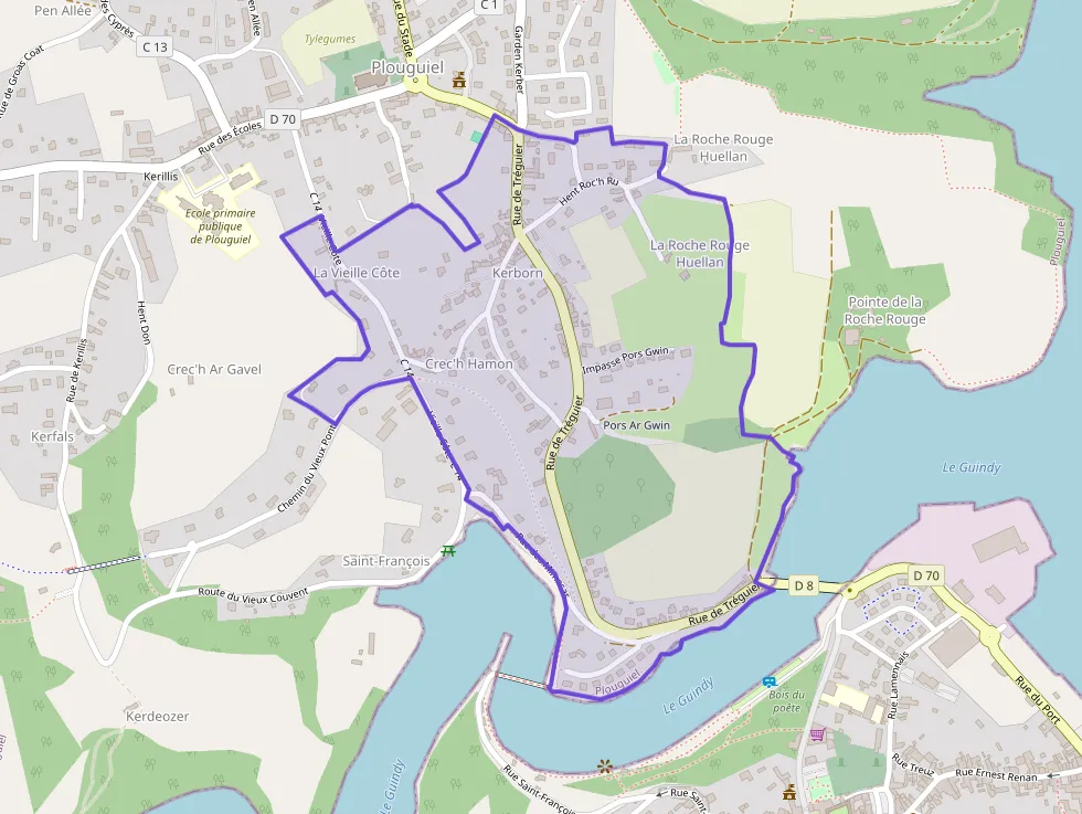 Maison 110 m² quatre pièces à vendre à Plouguiel