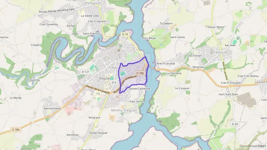 Maison 90 m² trois pièces à vendre à Tréguier