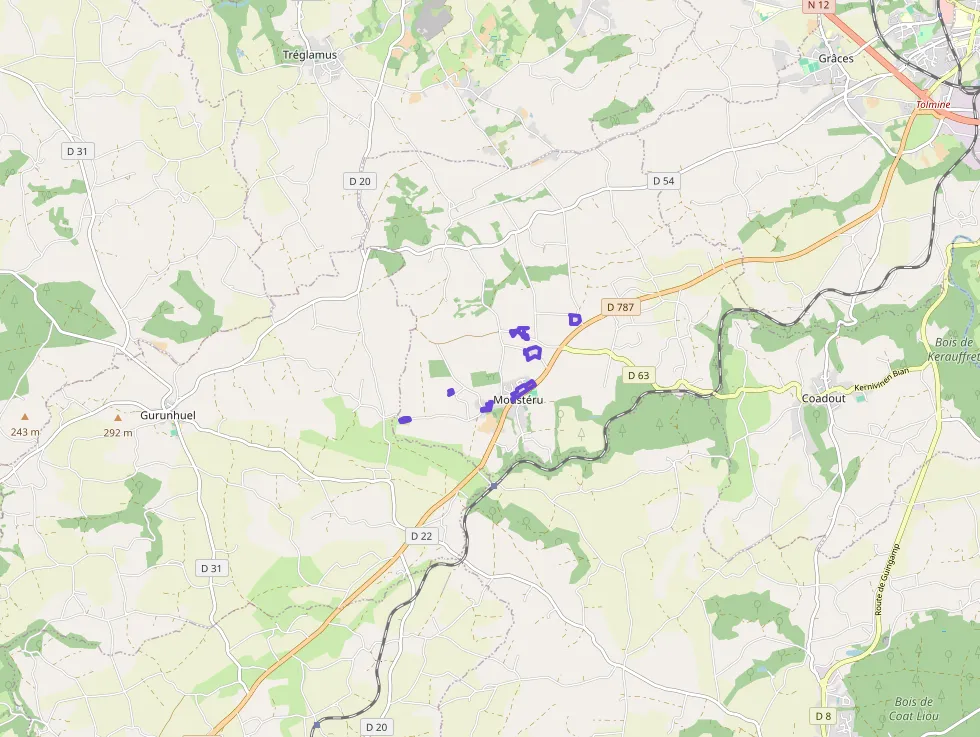 Maison 56 m² trois pièces à vendre à Moustéru