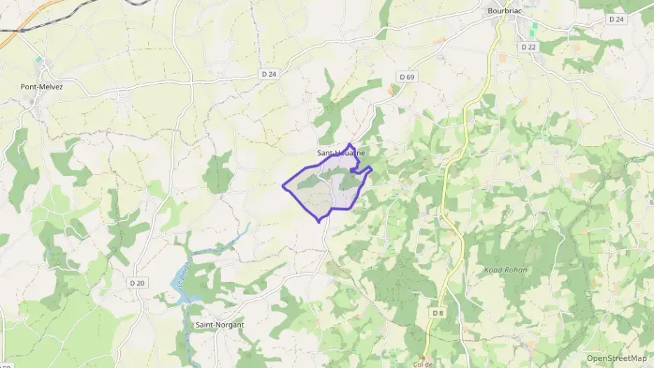 Maison 70 m² quatre pièces à vendre à Bourbriac Maison 70 m² quatre pièces à vendre à Bourbriac