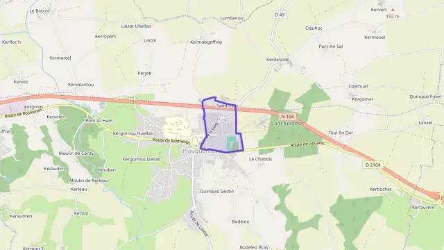 Maison 82 m² quatre pièces à vendre à Plouguernével