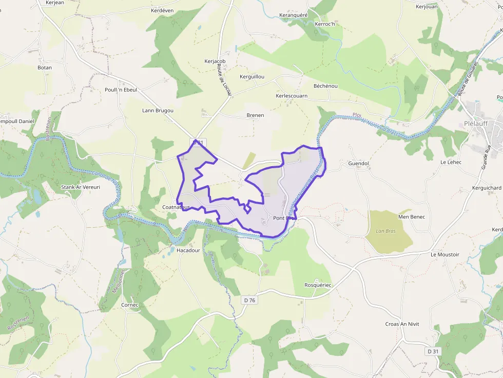 Maison 115 m² quatre pièces à vendre à Plouguernével