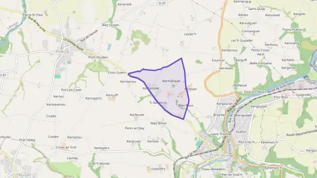 Maison 89 m² trois pièces à vendre à Ploëzal