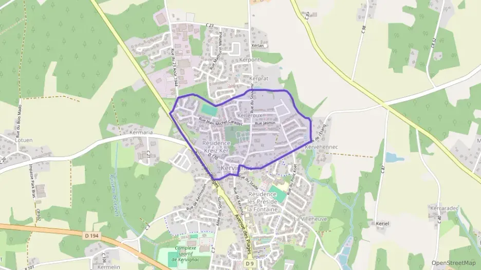 Maison 99 m² quatre pièces à vendre à Kervignac