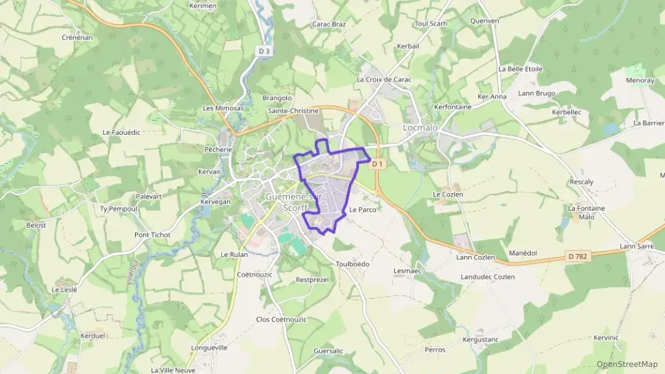 Maison 95 m² quatre pièces à vendre à Guémené-sur-Scorff
