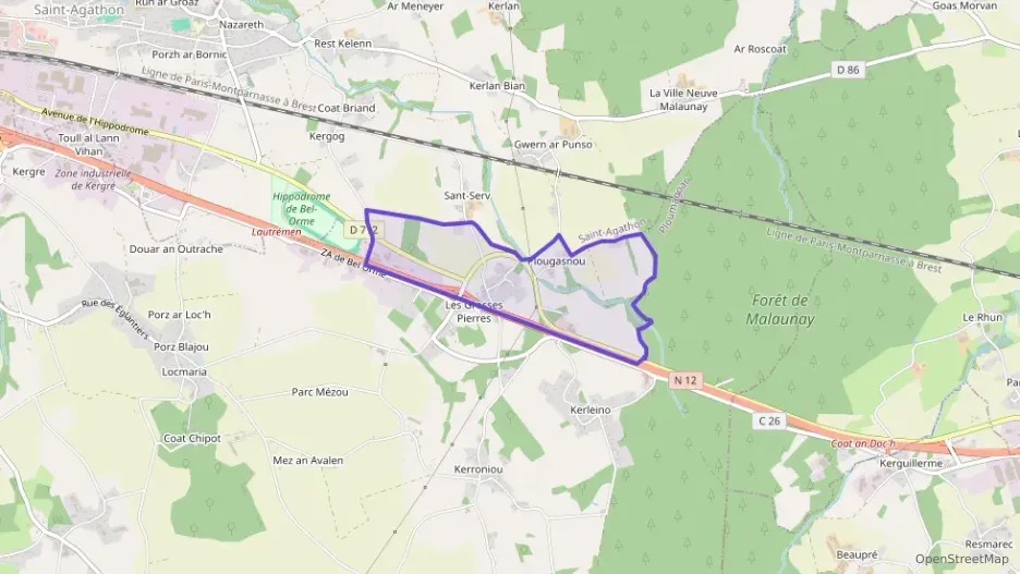 Maison 57 m² trois pièces à vendre à Ploumagoar Maison 57 m² trois pièces à vendre à Ploumagoar