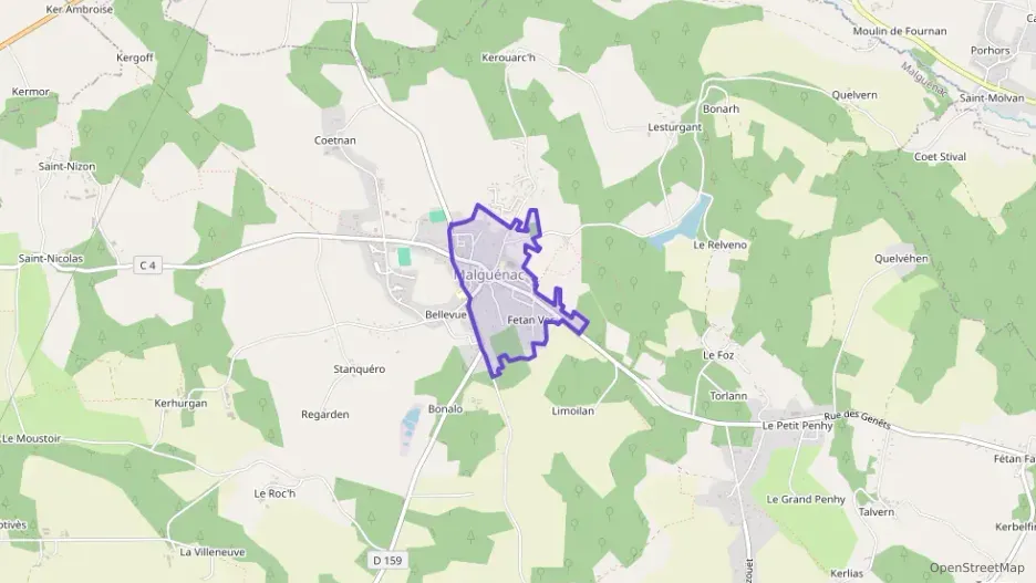 Maison 76 m² quatre pièces à vendre à Malguénac