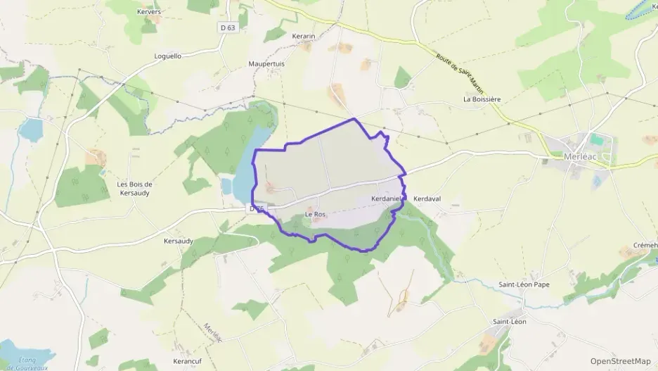 Maison 75 m² deux pieces à vendre à Merléac Maison 75 m² deux pieces à vendre à Merléac