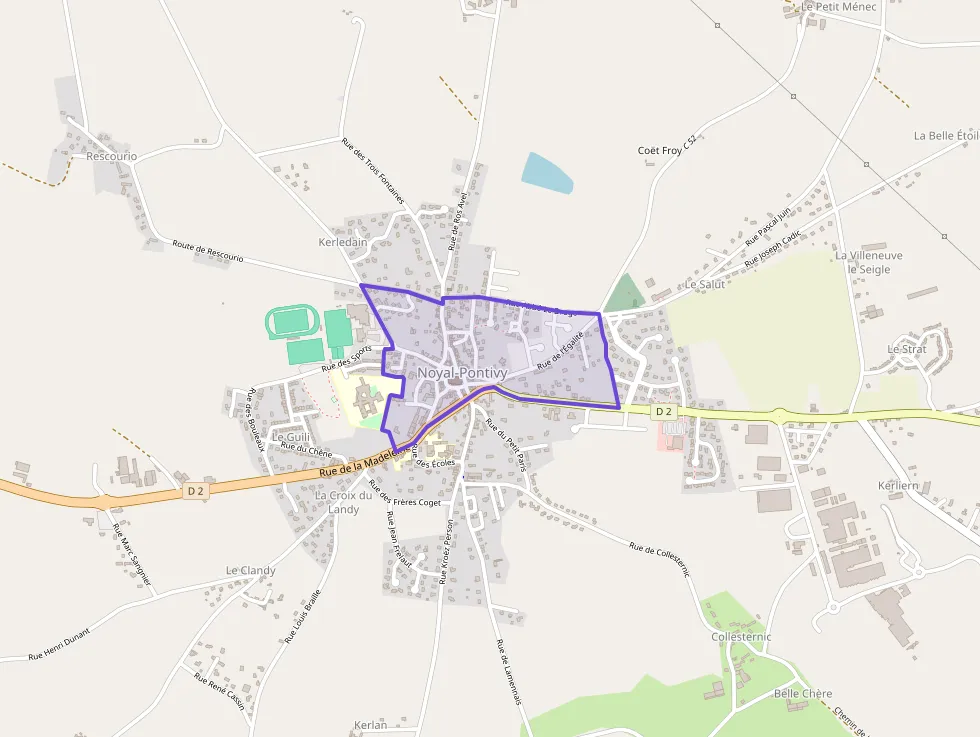 Maison 77 m² trois pièces à vendre à Noyal-Pontivy