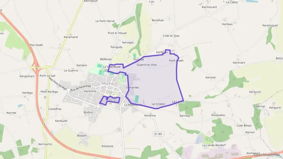 Maison 79 m² quatre pièces à vendre à Moréac