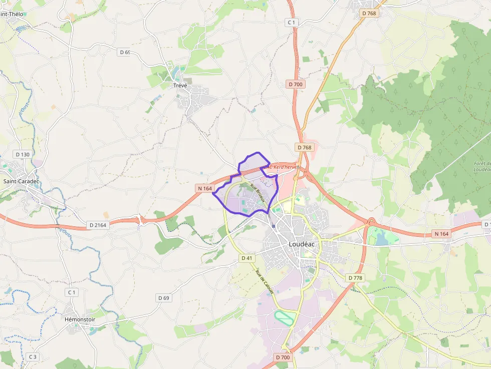 Maison 82 m² quatre pièces à vendre à Loudéac