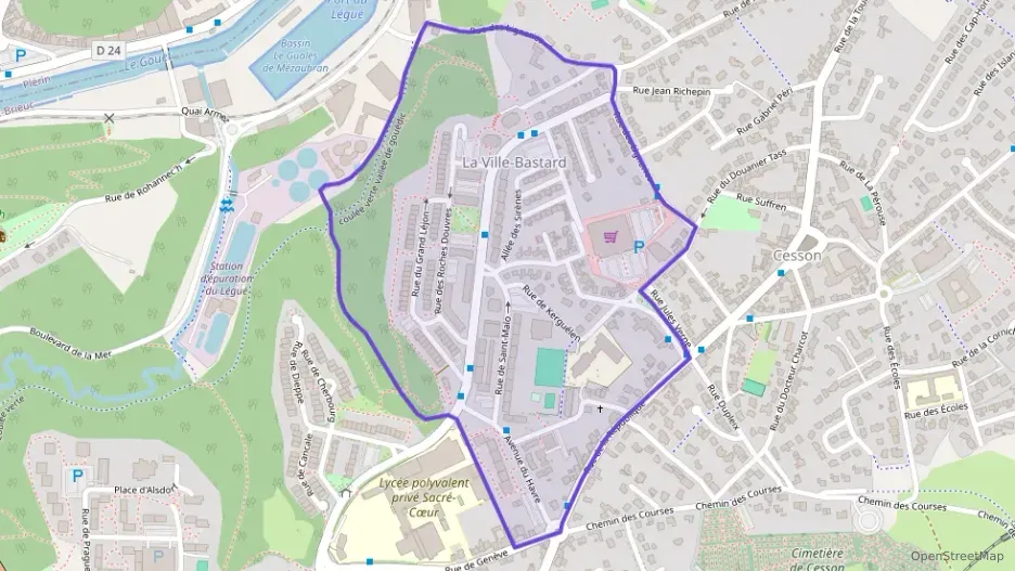 Maison 80 m² quatre pièces à vendre à Saint-Brieuc