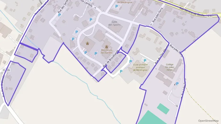 Maison 90 m² quatre pièces à vendre à Merdrignac