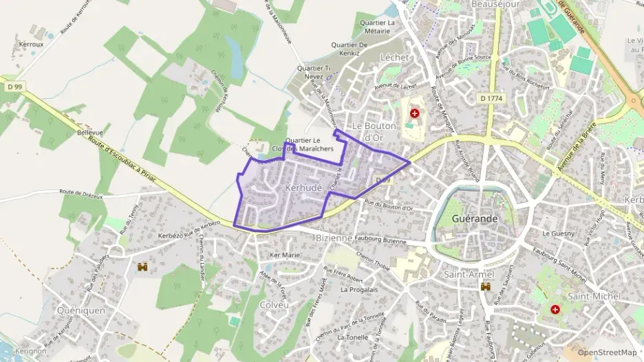 Maison 90 m² cinq pièces à vendre à Guérande Maison 90 m² cinq pièces à vendre à Guérande