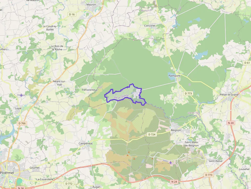 Maison 108 m² quatre pièces à vendre à Paimpont