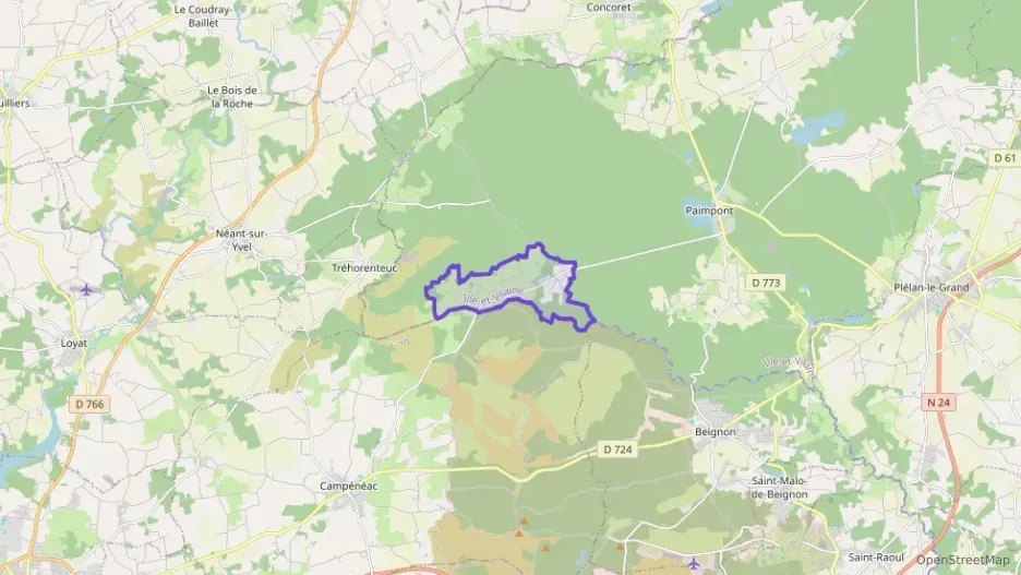 Maison 108 m² quatre pièces à vendre à Paimpont Maison 108 m² quatre pièces à vendre à Paimpont