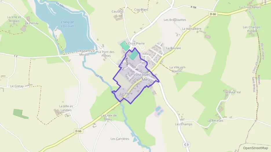 Maison 109 m² quatre pièces à vendre à Loscouët-sur-Meu