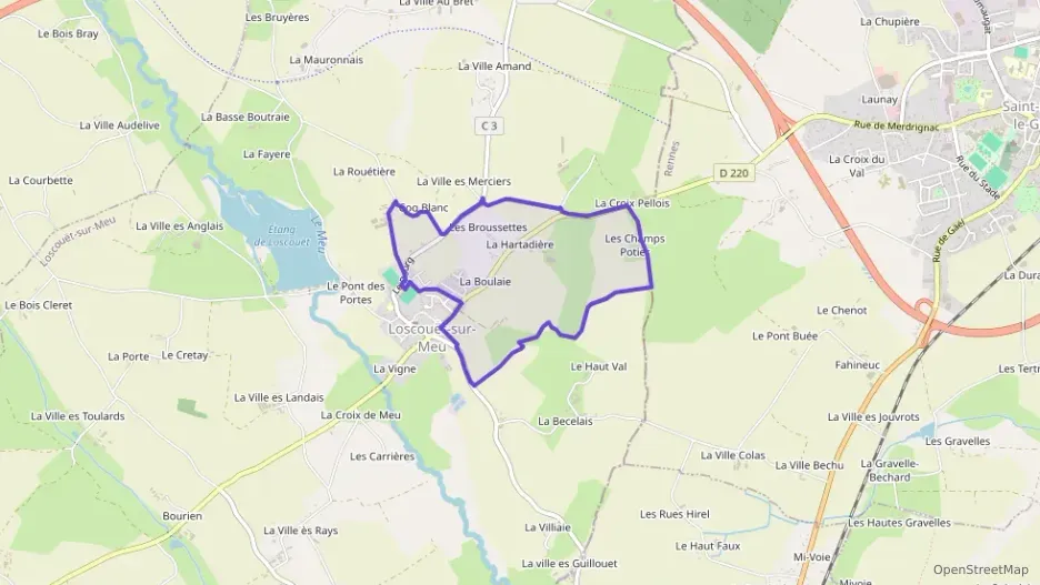 Maison 94 m² quatre pièces à vendre à Loscouët-sur-Meu Maison 94 m² quatre pièces à vendre à Loscouët-sur-Meu