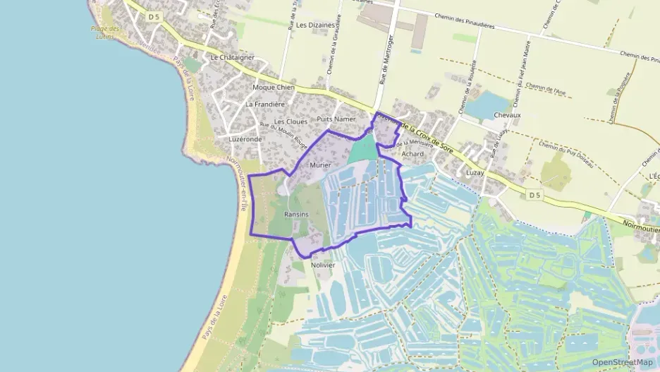 Maison 107 m² quatre pièces à vendre à Noirmoutier-en-l`Île