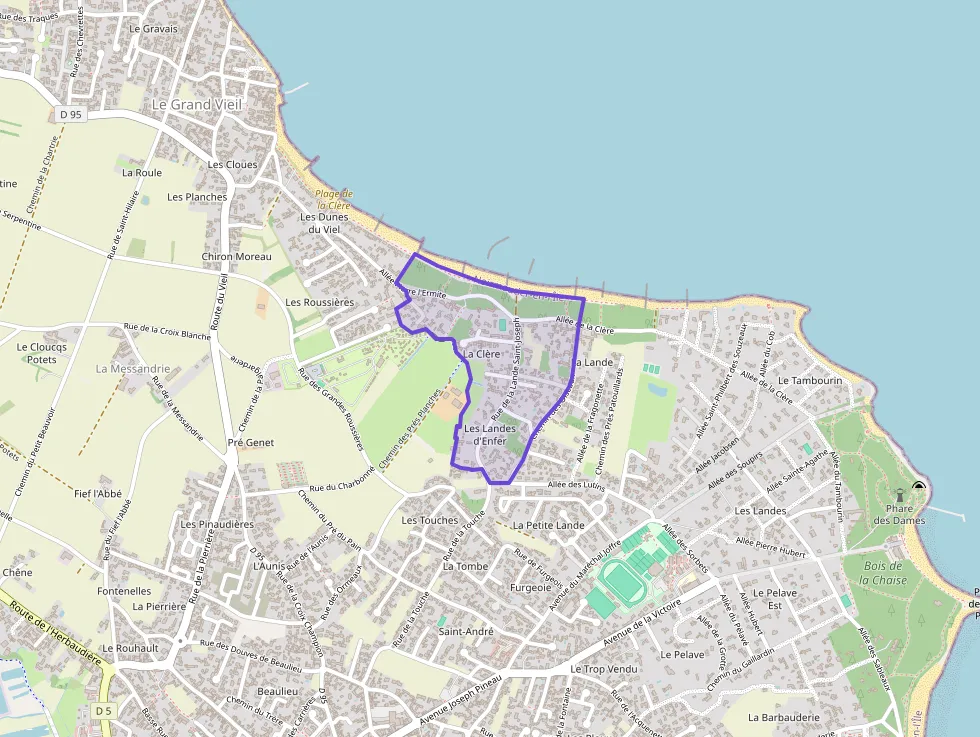 Maison 95 m² quatre pièces à vendre à Noirmoutier-en-l`Île