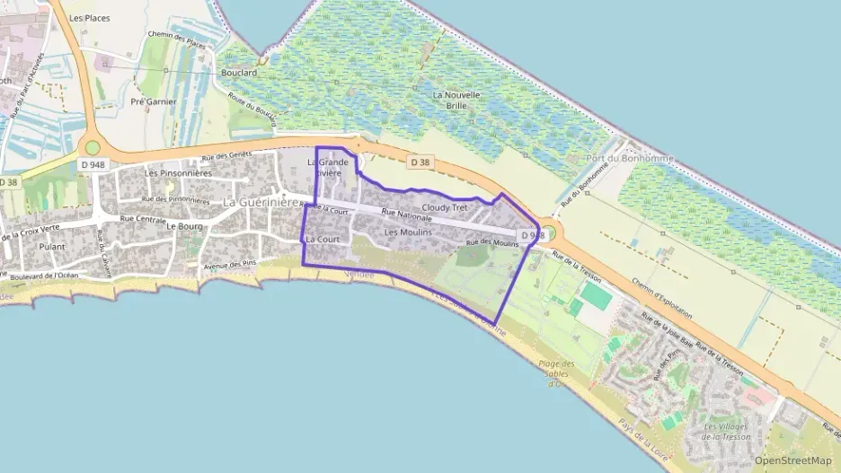 Maison 72 m² trois pièces à vendre à La Guérinière
