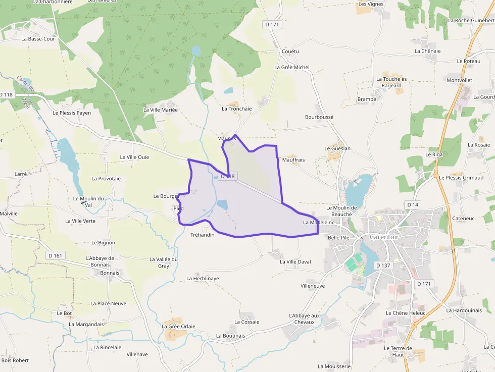 Maison 85 m² quatre pièces à vendre à Carentoir