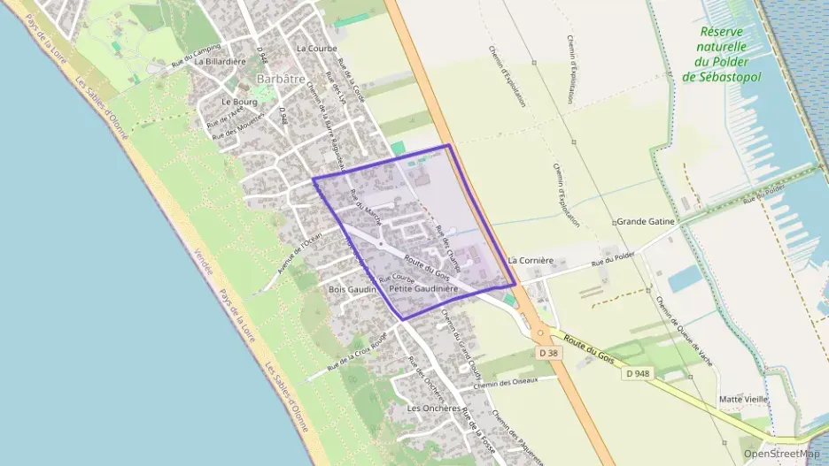 Maison 89 m² trois pièces à vendre à Barbâtre