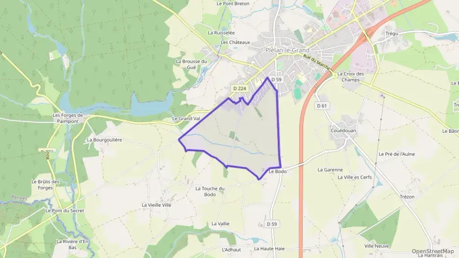 Maison 70 m² trois pièces à vendre à Plélan-le-Grand