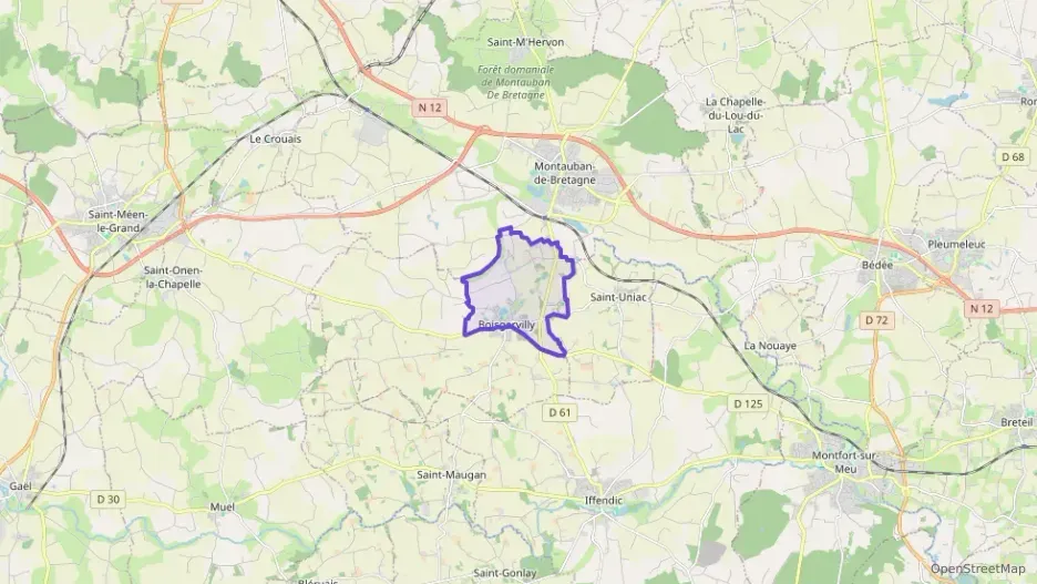 Maison 93 m² cinq pièces à vendre à Boisgervilly