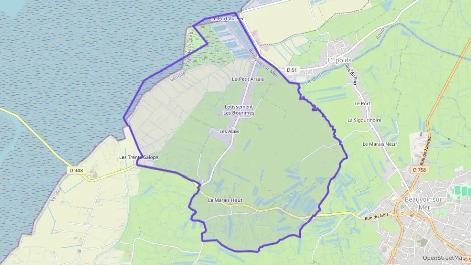 Maison 113 m² quatre pièces à vendre à Beauvoir-sur-Mer