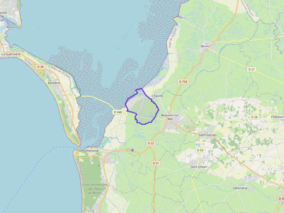 Maison 113 m² quatre pièces à vendre à Beauvoir-sur-Mer