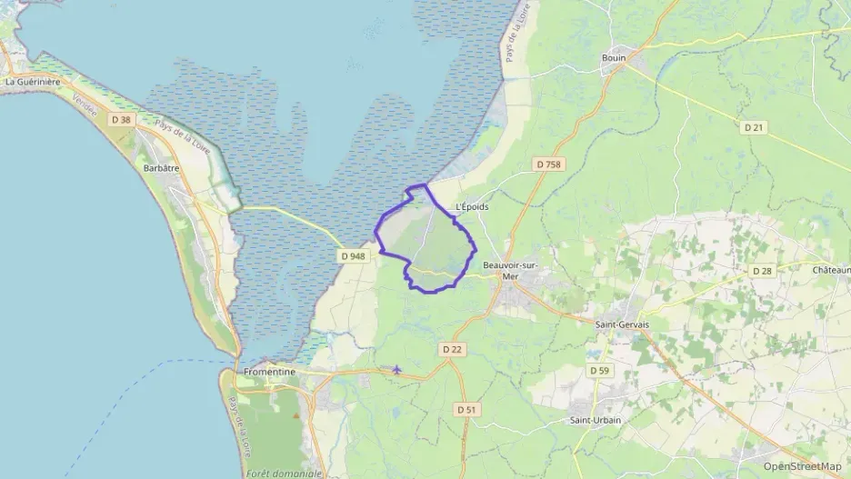 Maison 113 m² quatre pièces à vendre à Beauvoir-sur-Mer