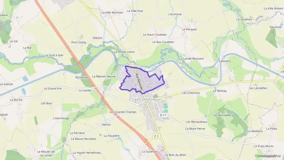 Maison 88 m² quatre pièces à vendre à Saint-Domineuc