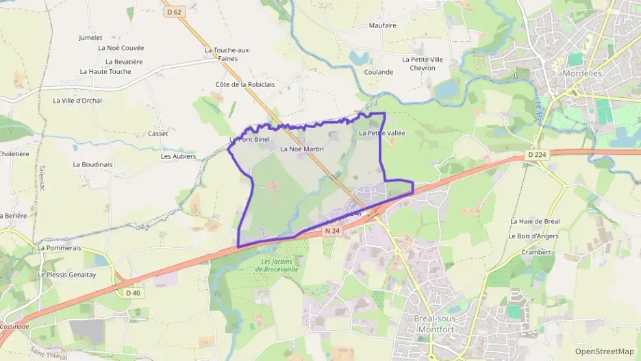 Maison 90 m² quatre pièces à vendre à Bréal-sous-Montfort