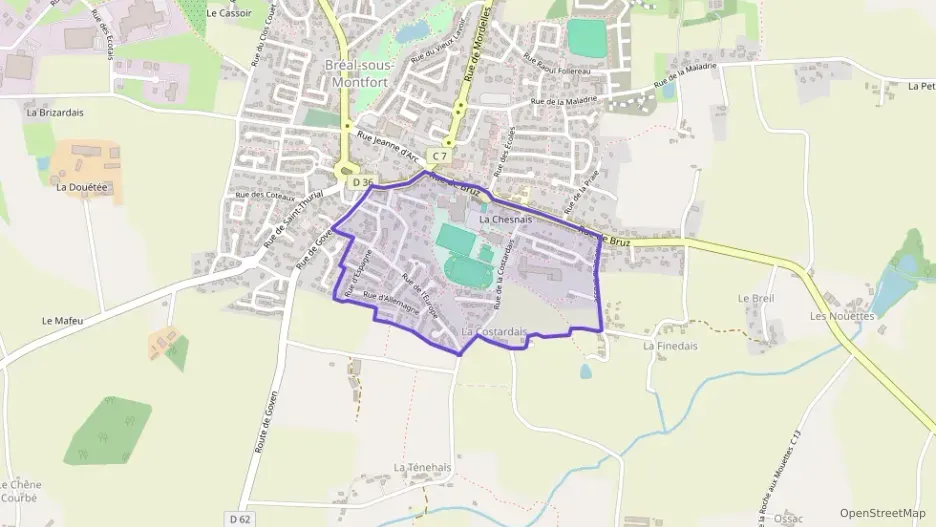 Maison 88 m² cinq pièces à vendre à Bréal-sous-Montfort