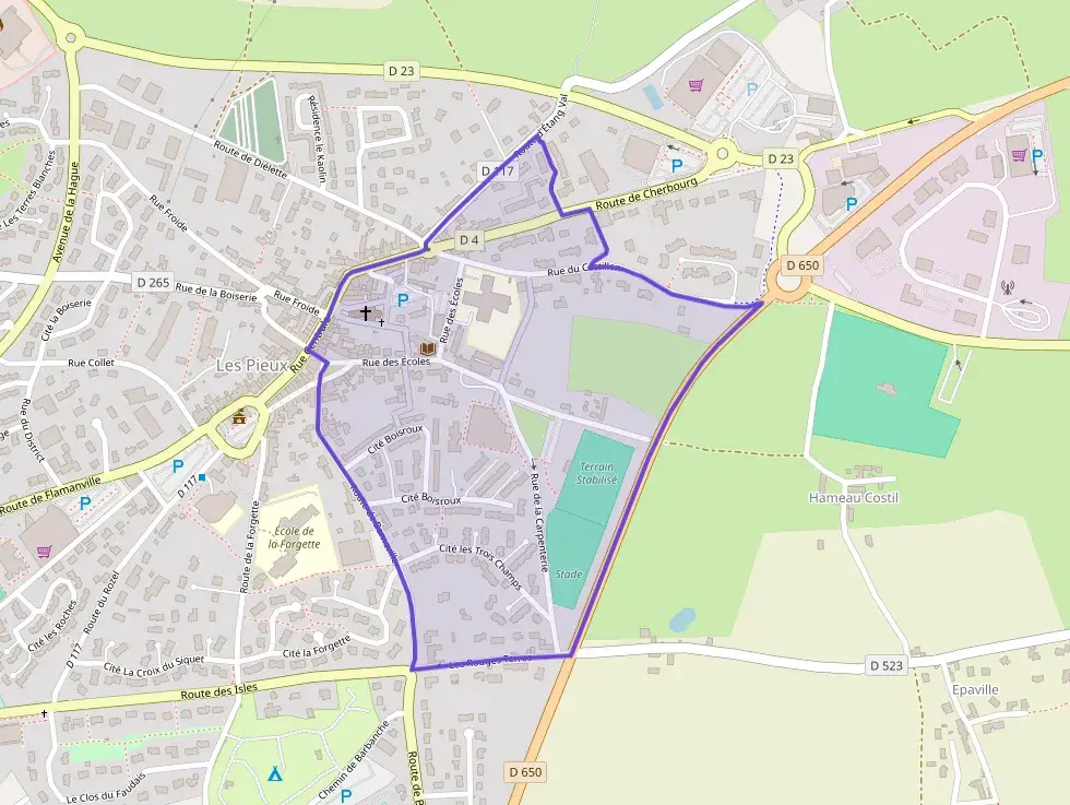 Maison 84 m² quatre pièces à vendre à Les Pieux