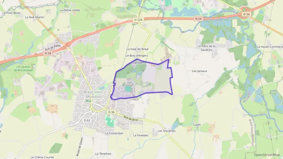 Maison 93 m² cinq pièces à vendre à Bréal-sous-Montfort