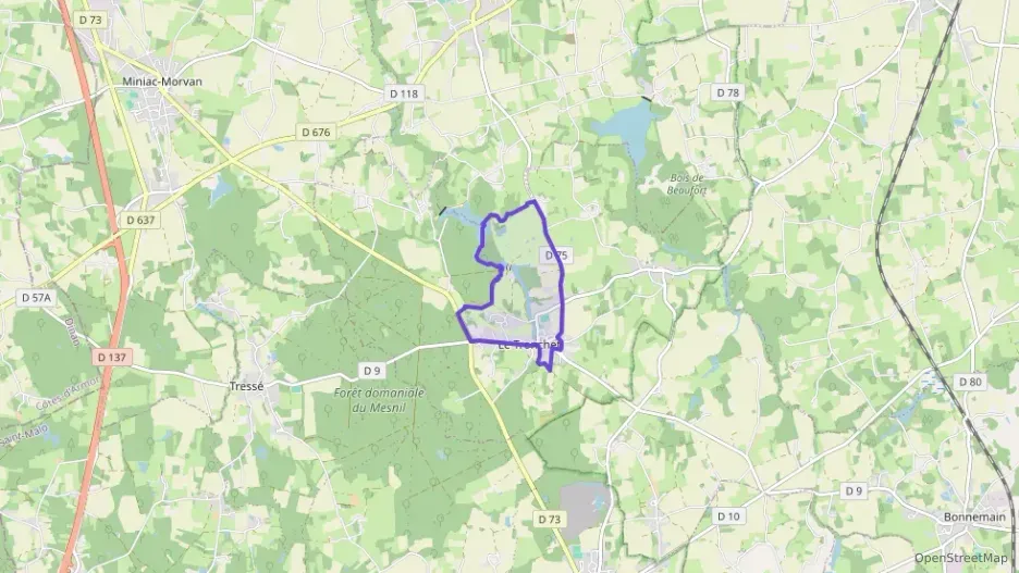 Maison 70 m² quatre pièces à vendre à Le Tronchet