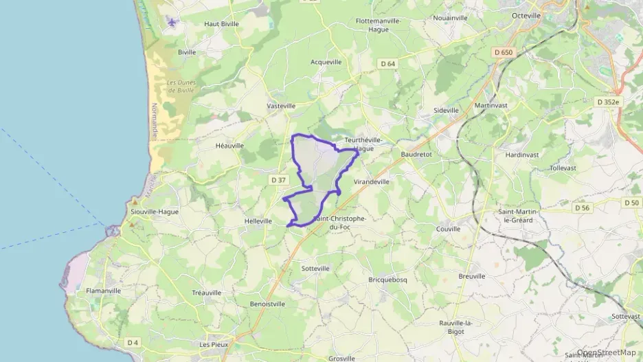 Maison 115 m² quatre pièces à vendre à Teurthéville-Hague Maison 115 m² quatre pièces à vendre à Teurthéville-Hague