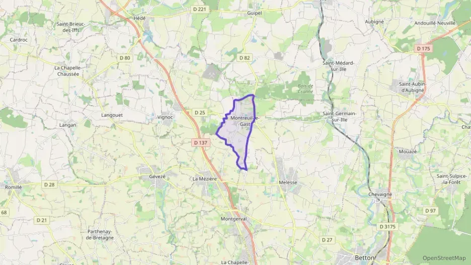 Maison 88 m² quatre pièces à vendre à Montreuil-le-Gast