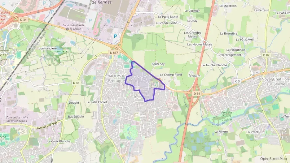 Maison 95 m² quatre pièces à vendre à Chartres-de-Bretagne