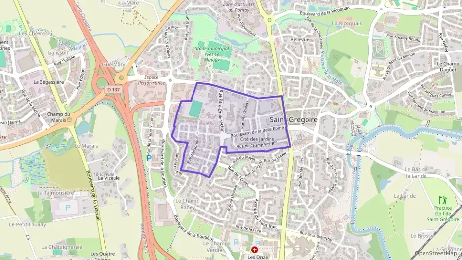 Maison 67 m² quatre pièces à vendre à Saint-Grégoire