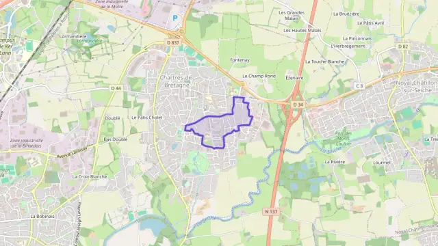 Maison 142 m² quatre pièces à vendre à Chartres-de-Bretagne