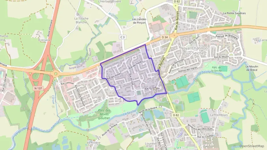 Maison 110 m² cinq pièces à vendre à Noyal-Châtillon-sur-Seiche